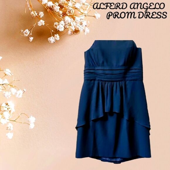 ALFRED ANGELO Women's New Cute Sleeveless Mini Black Prom Dress. - Picture 1 of 9